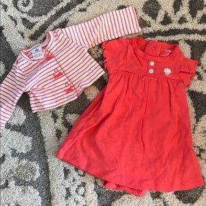 NB dress and cardigan